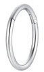LUCA BARRA Steel Nose Piercing Steel Circle Shape