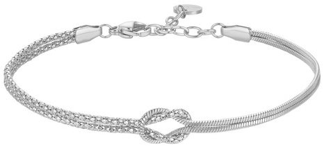 LUCA BARRA Steel Bracelet With Knot