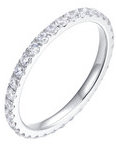 LUCA BARRA Ring With Four-Leaf Clover And White Zircons Size S