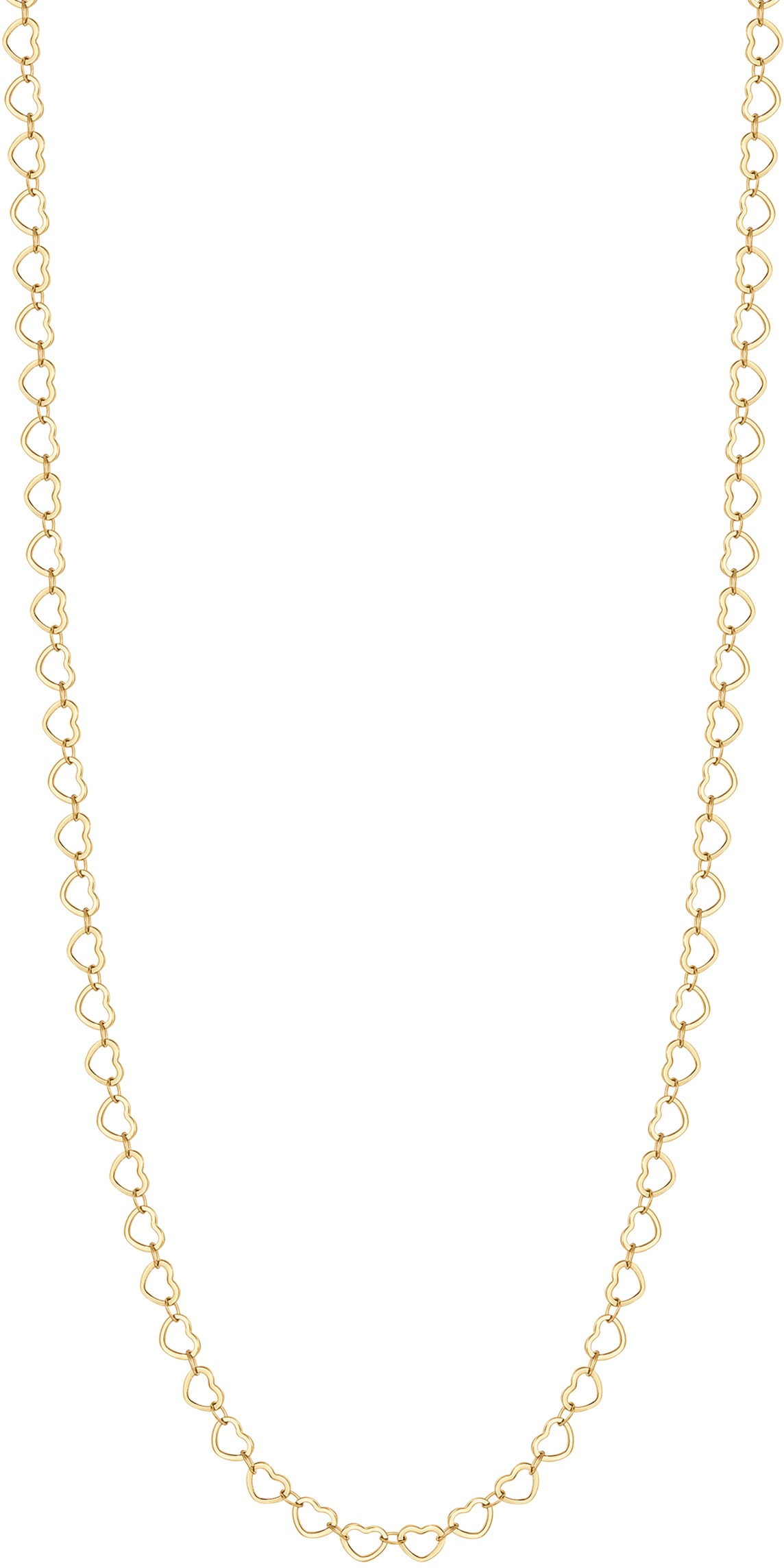 LUCA BARRA Necklace In Gold-Colored Steel With Hearts