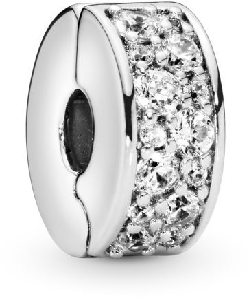 PANDORA Moments Timeless 791817CZ Klipsový, Číre pavé (Ag 925/1000, 2,4 g)