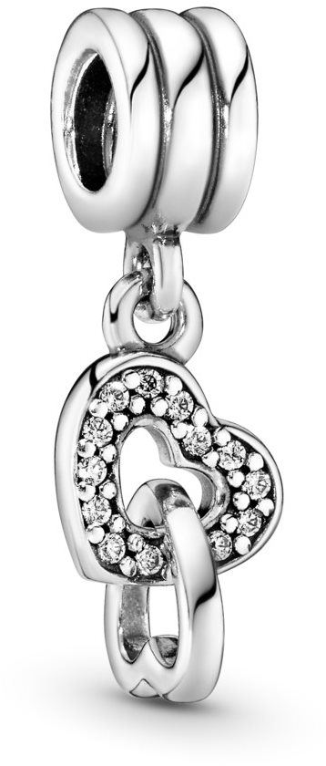PANDORA Moments People 791242CZ Prepletené srdcia (Ag 925/1000, 2,2 g)