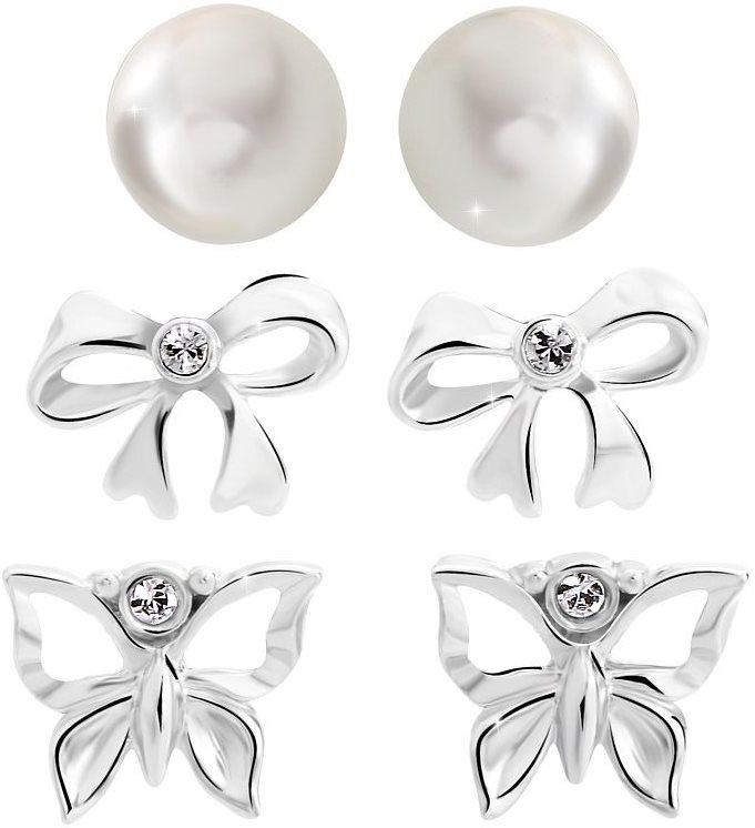 JSB Bijoux Súprava náušníc Fly s krištáľovými kameňmi Swarovski®