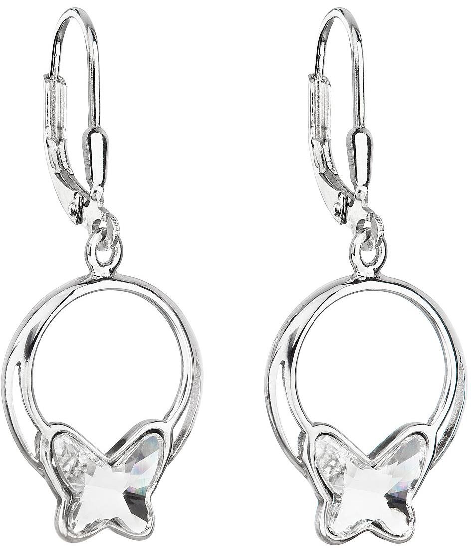 EVOLUTION GROUP 31248.1 krištáľové náušnice dekorované krištáľmi Swarovski (925/1 000, 2,6 g)