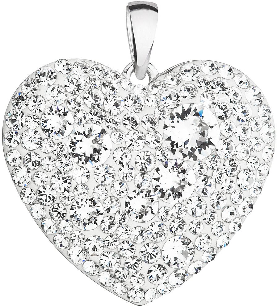 EVOLUTION GROUP 34243.1 kryštálový prívesok dekorovaný kryštálmi Swarovski® (925/1000, 2 g)