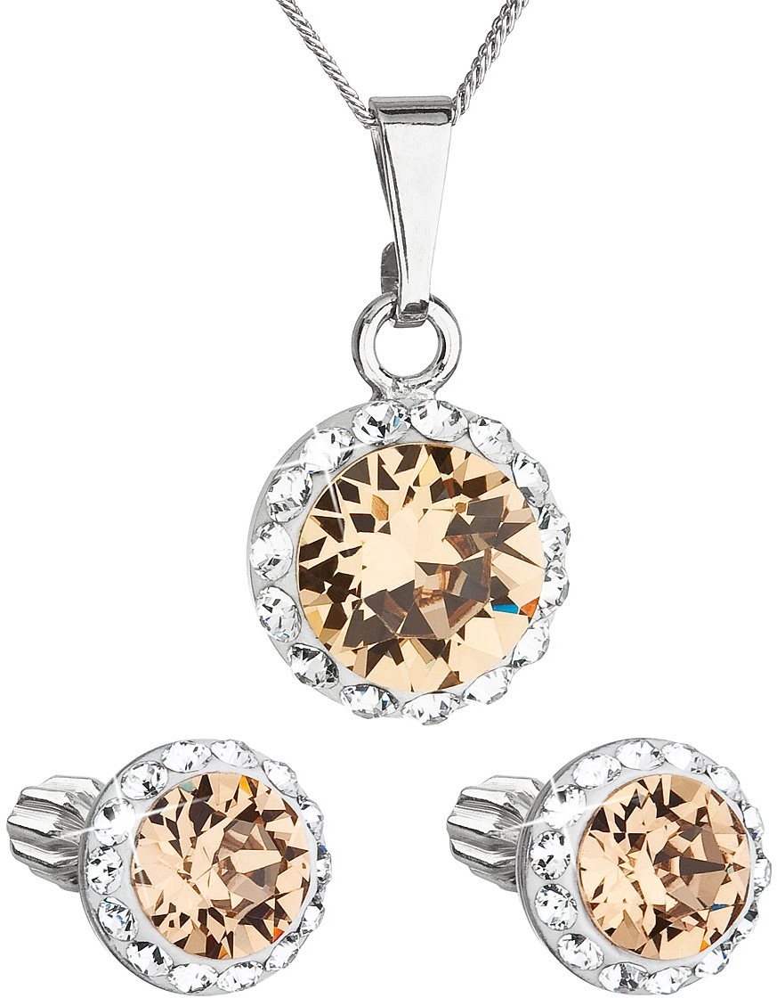 EVOLUTION GROUP 39352.3 Tal. colorado topaz s kryštálmi Swarovski (striebro 925/1000; 3 g)