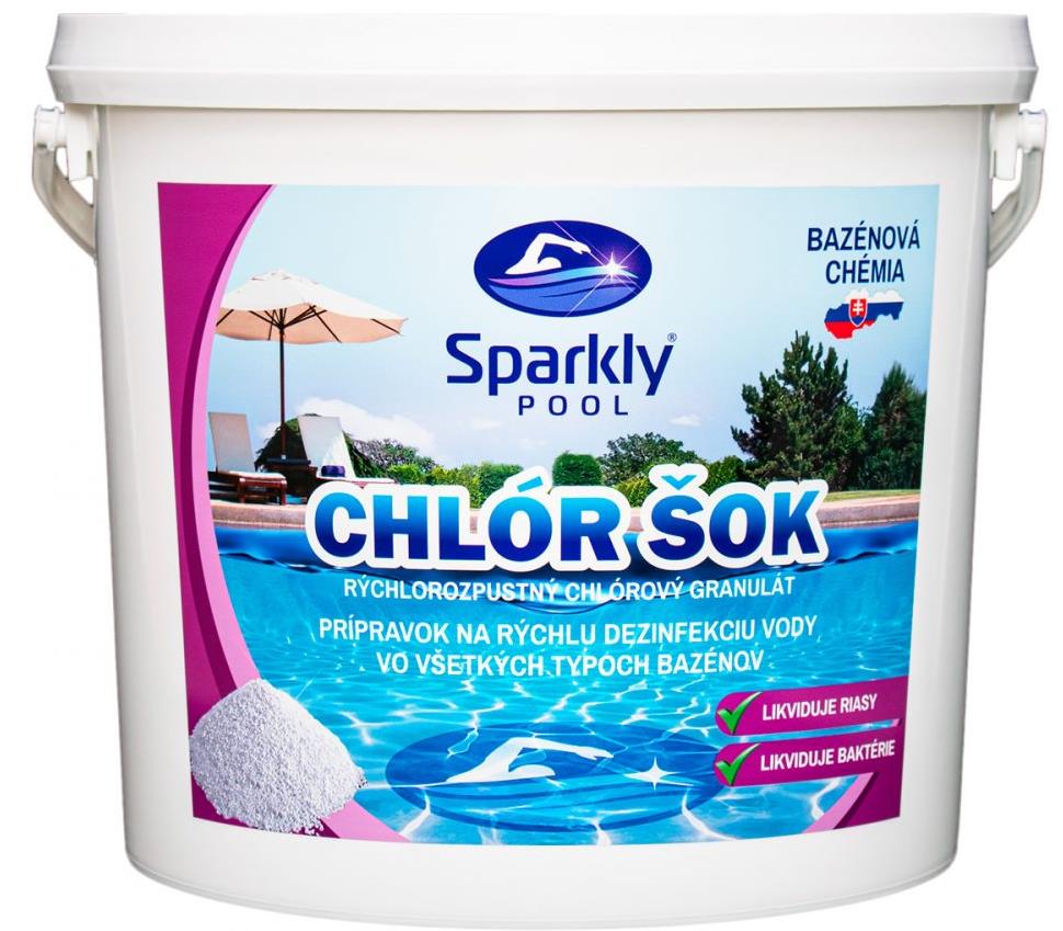 Sparkly POOL Chlór šok 5 kg