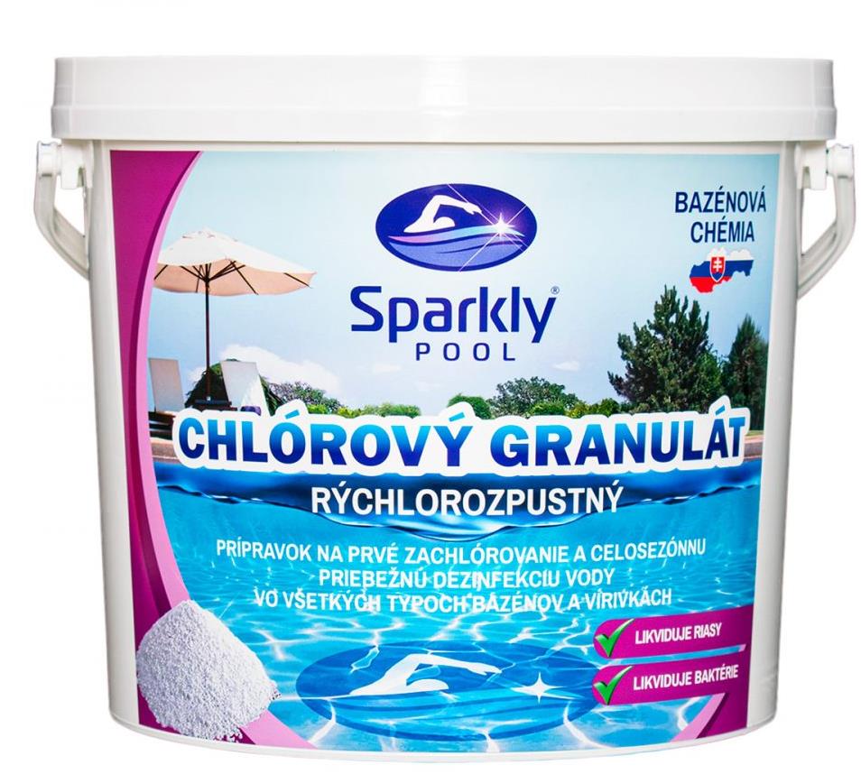 Sparkly POOL Chlórový granulát 3 kg