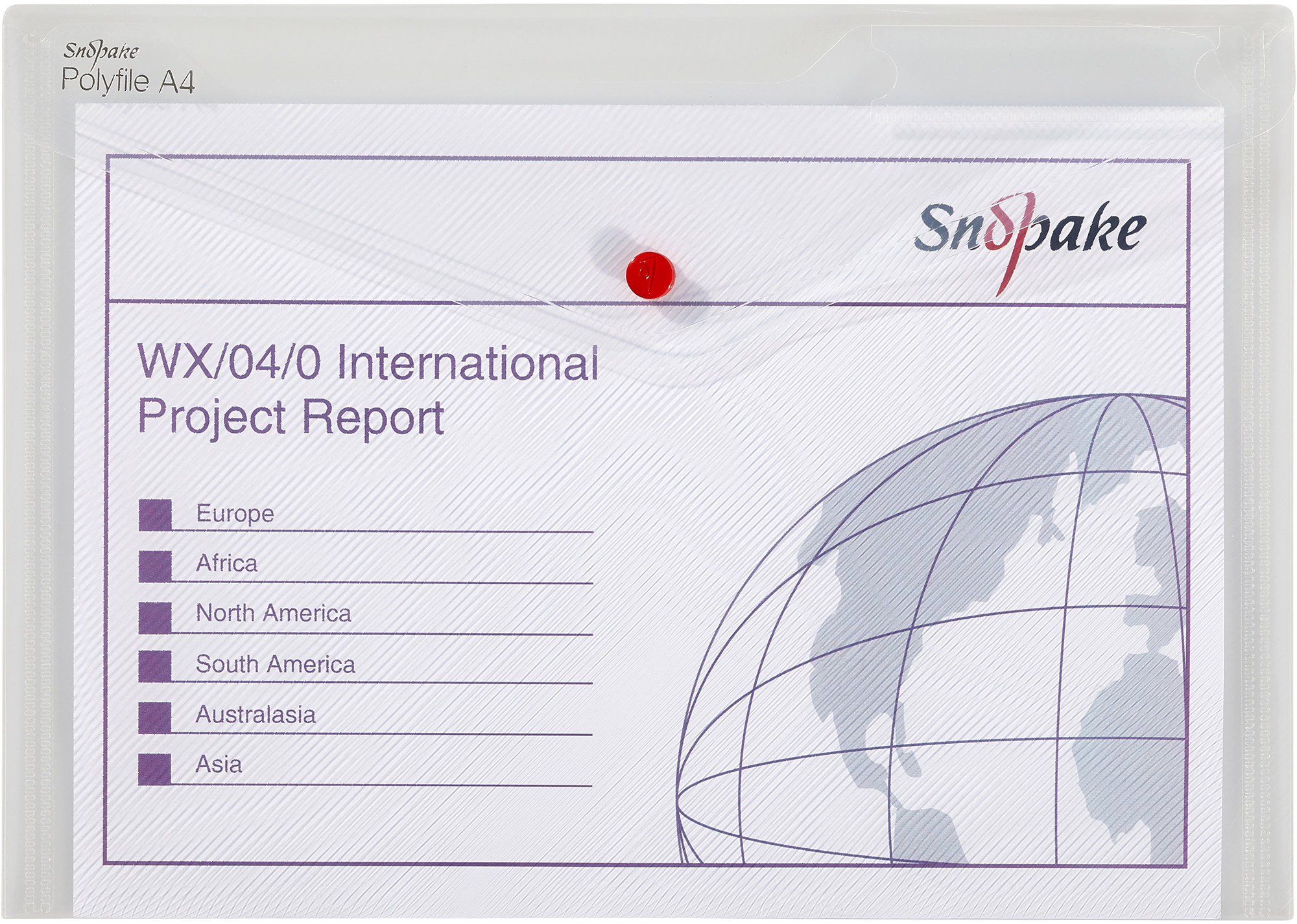 SNOPAKE Polyfile s cvokom A4, číre