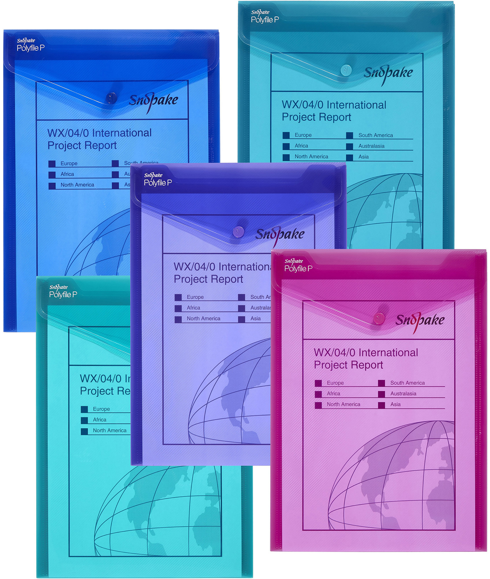 SNOPAKE Polyfile s cvokom P, A4, electra – balenie 5 ks