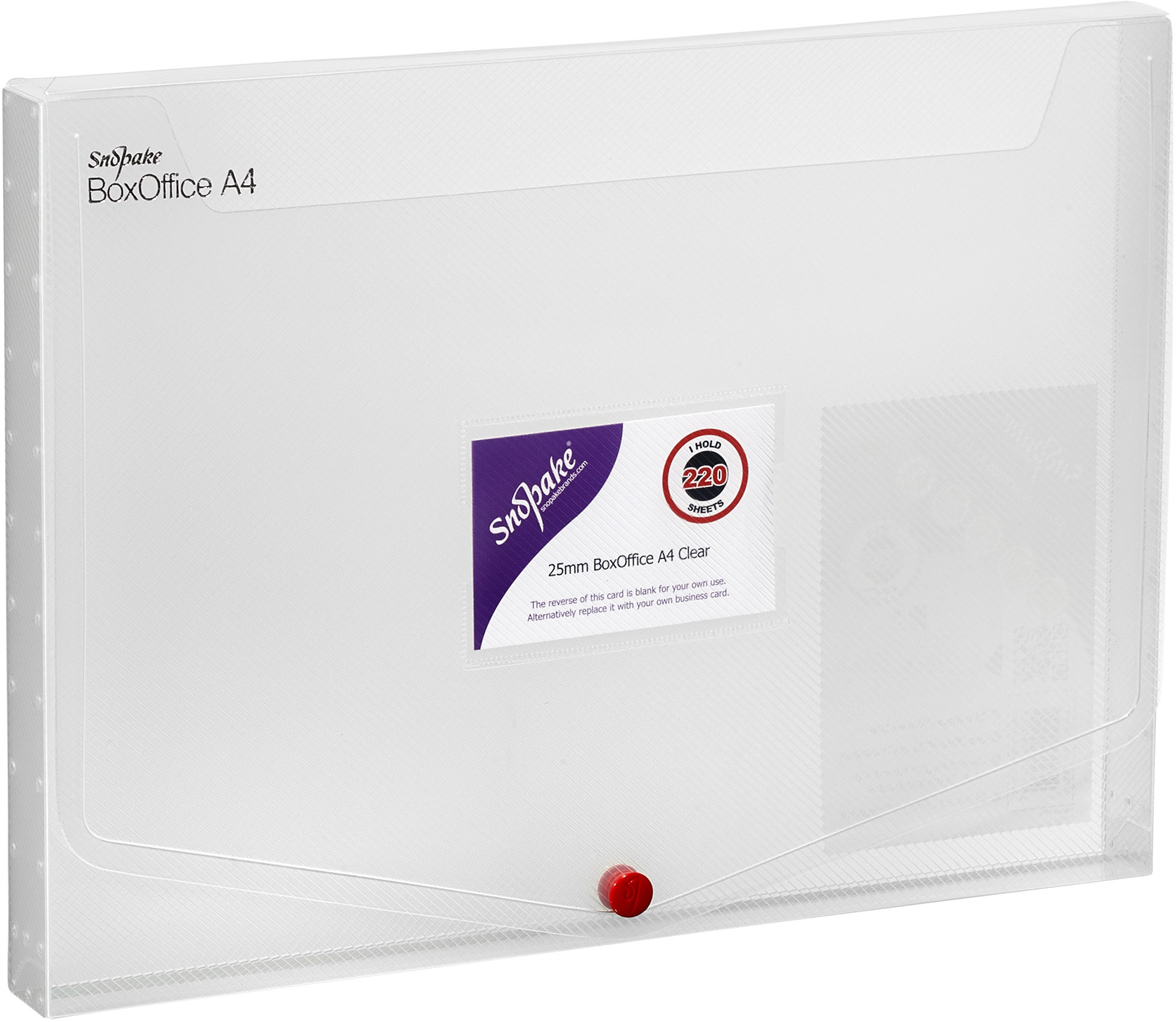 SNOPAKE BoxOffice PP A4, 25 mm, transparentné, bezfarebné