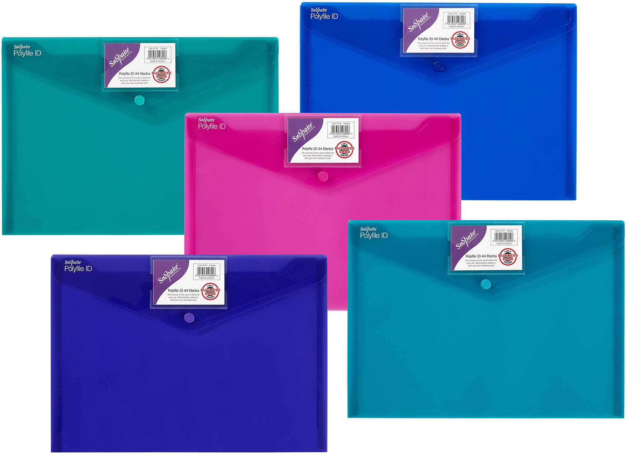 SNOPAKE Polyfile s cvokom ID, A4, electra – balenie 5 ks