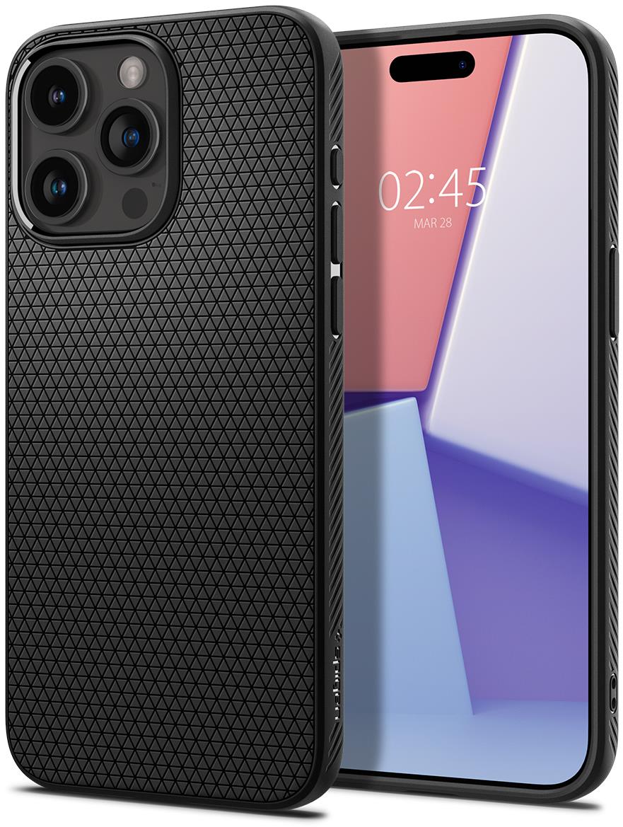 Spigen Liquid Air Matte Black iPhone 15 Pro Max