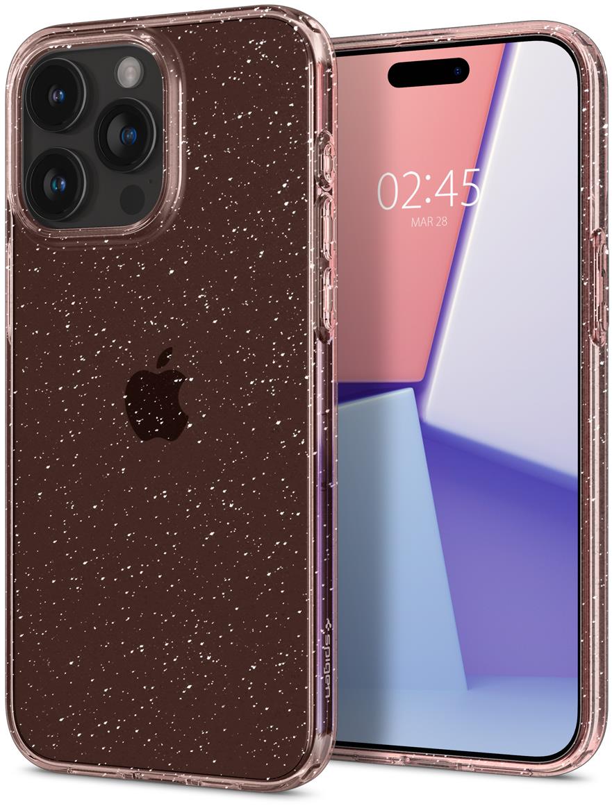 Spigen Liquid Crystal Glitter Rose Quartz iPhone 15 Pro Max