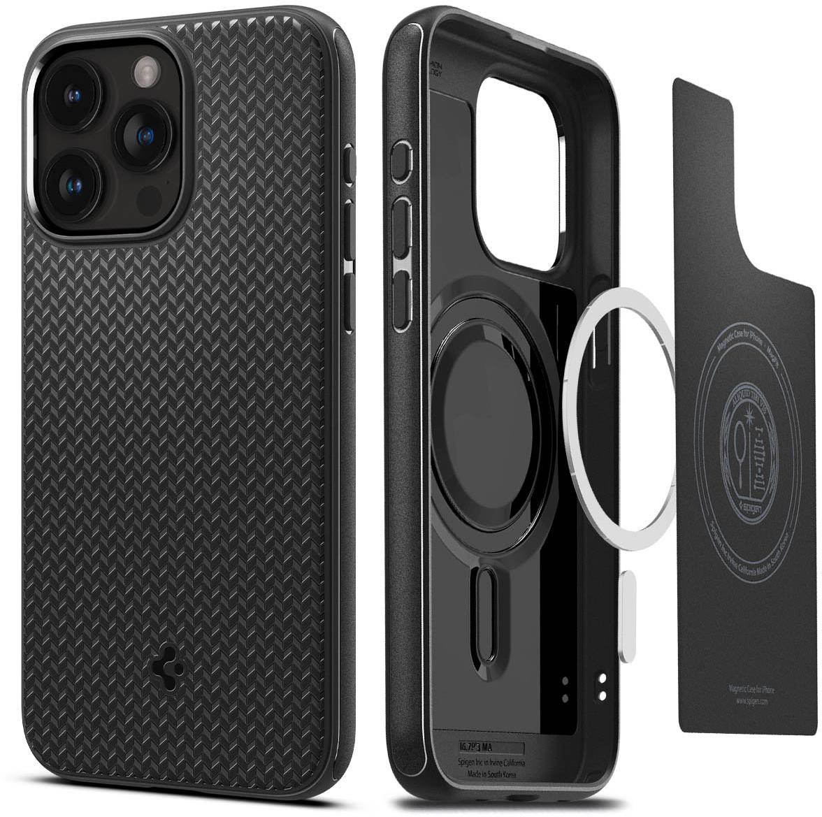 Spigen Mag Armor MagSafe Matte Black iPhone 15 Pro Max