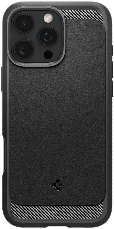 Spigen Rugged Armor MagSafe Matte Black iPhone 16 Pro