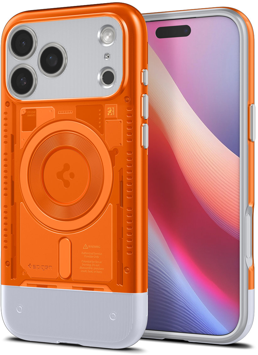 Spigen Classic C1 MagSafe Tangerine iPhone 17 Pro Max
