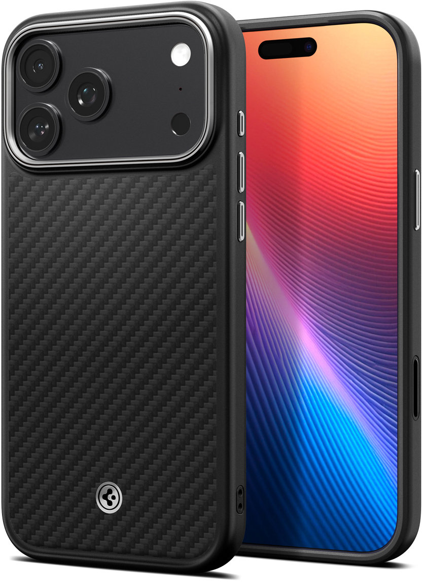 Spigen Enzo Aramid T Black Silver iPhone 17 Pro