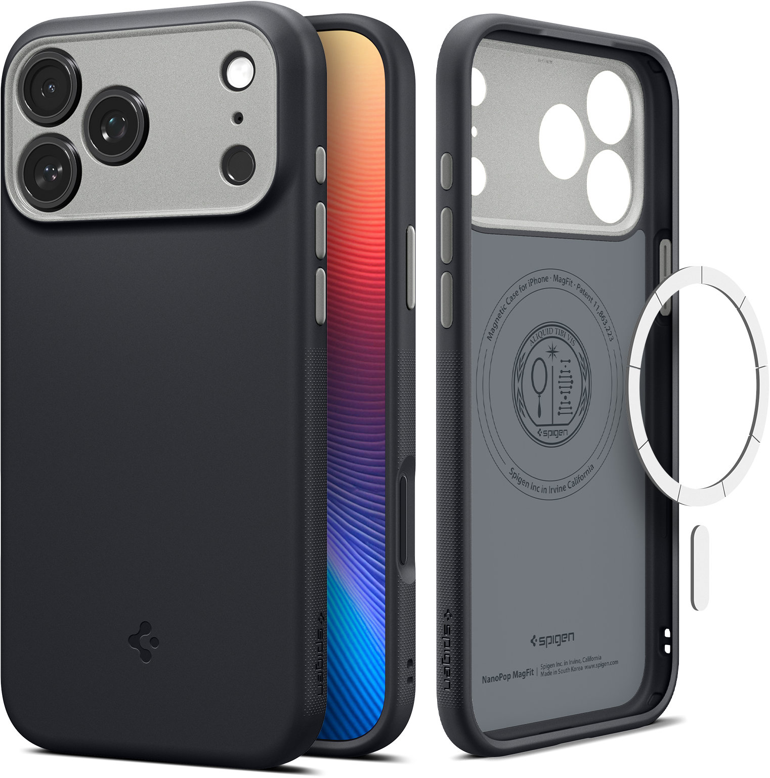 Spigen Nano Pop MagSafe Black Sesame iPhone 17
