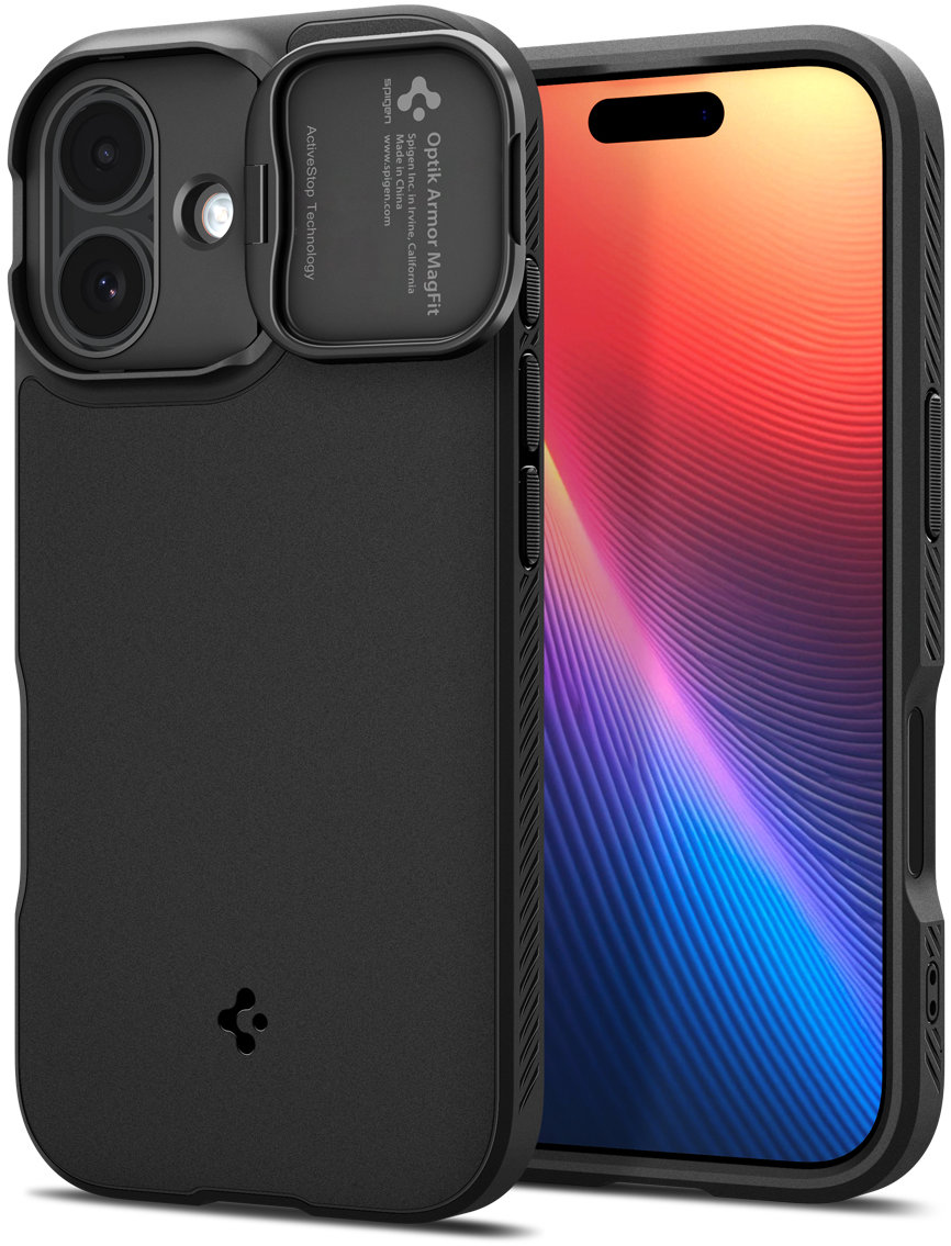 Spigen Optik Armor MagSafe Black iPhone 17
