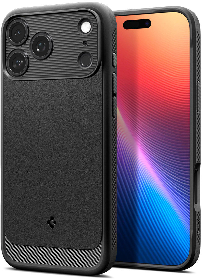 Spigen Rugged Armor MagSafe Matte Black iPhone 17 Pro