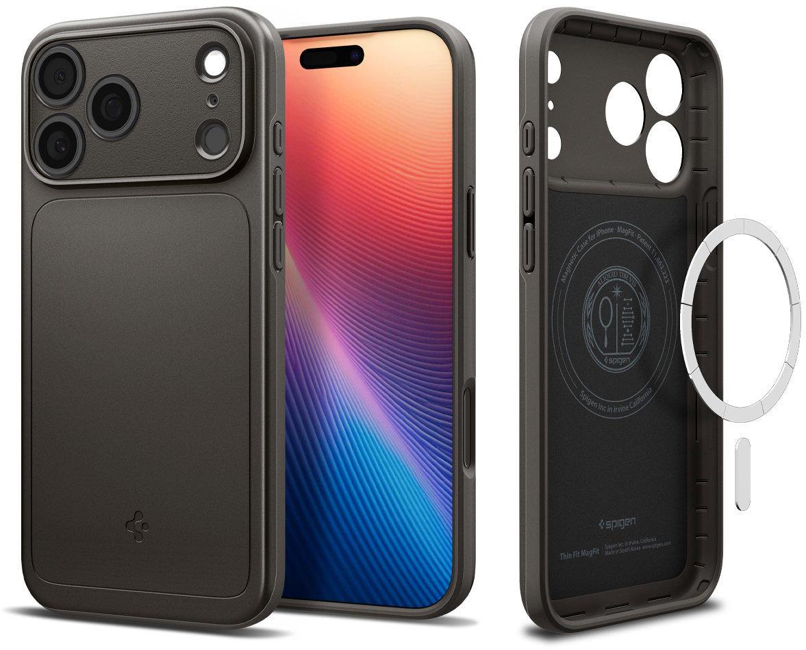 Spigen Thin Fit MagSafe GunMetal iPhone 17 Pro