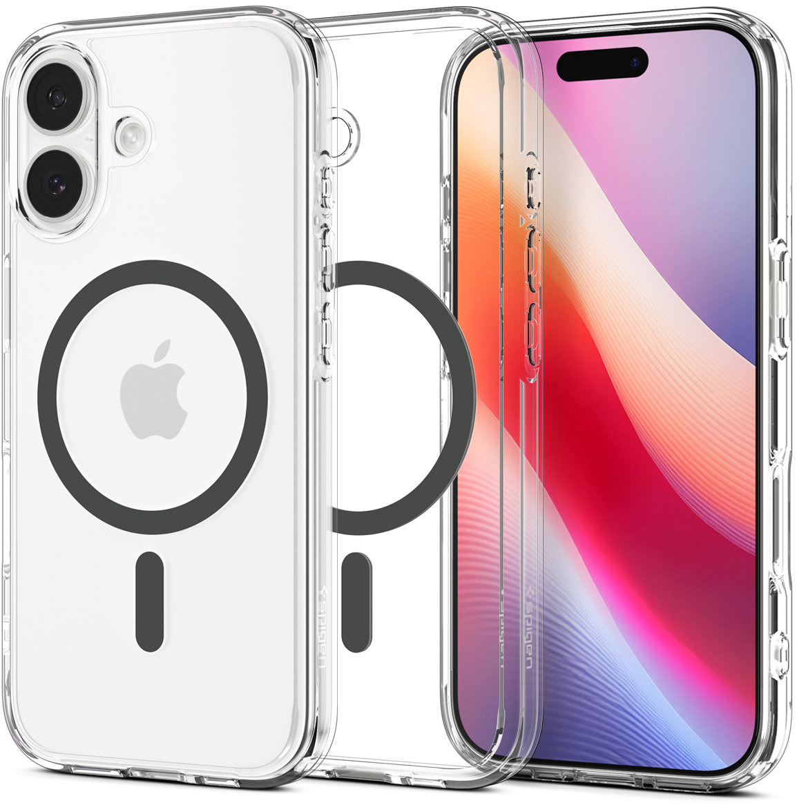 Spigen Ultra Hybrid MagSafe Clear Graphite iPhone 17