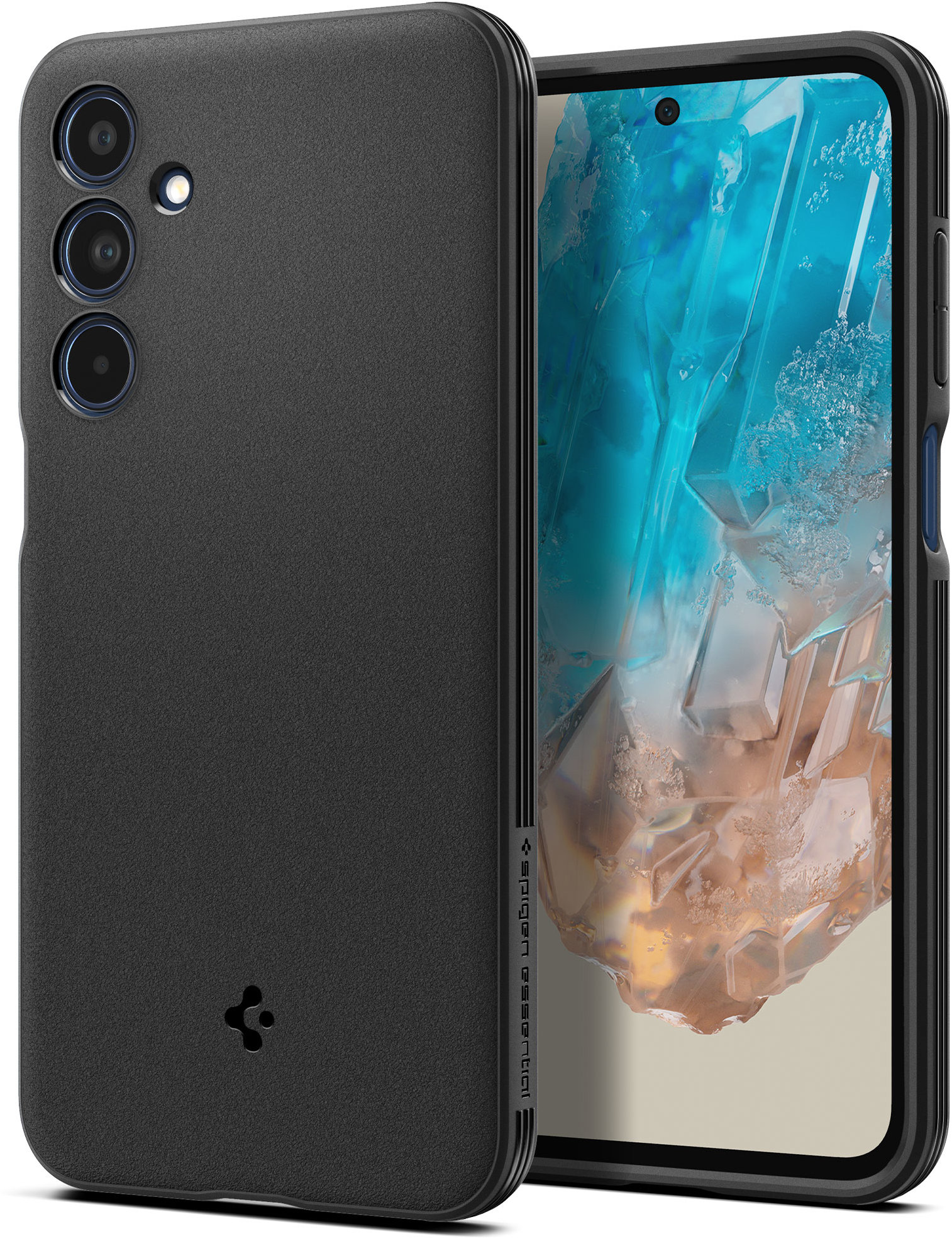 Spigen Essential Sand Blast Matte Black Samsung Galaxy M35 5G
