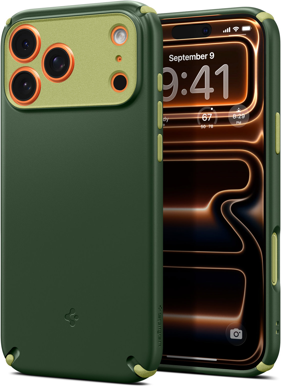 Spigen Nano Pop Hybrid MagSafe Avo green iPhone 17 Pro