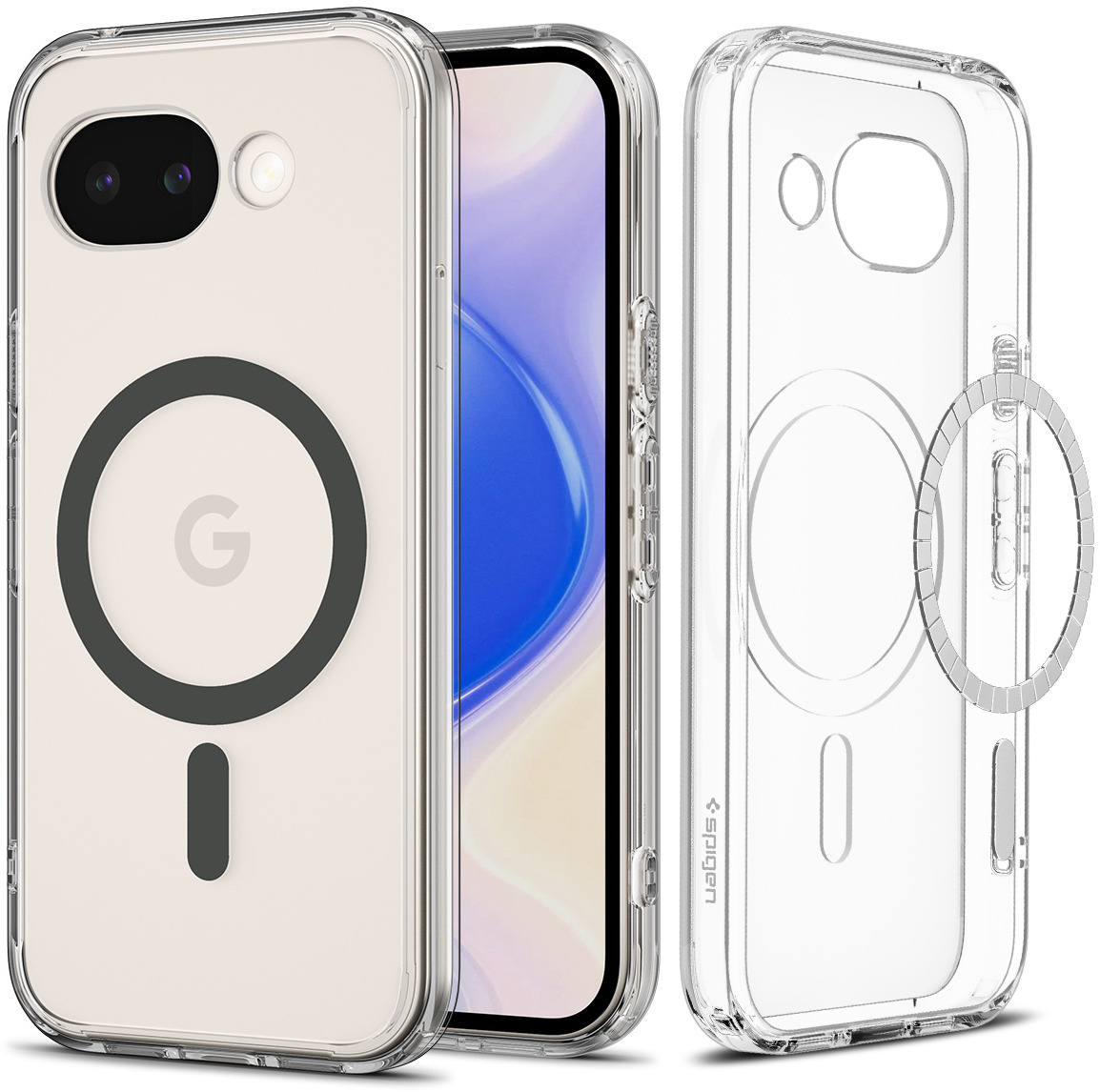 Spigen Ultra Hybrid MagSafe Clear Graphite Google Pixel 10a
