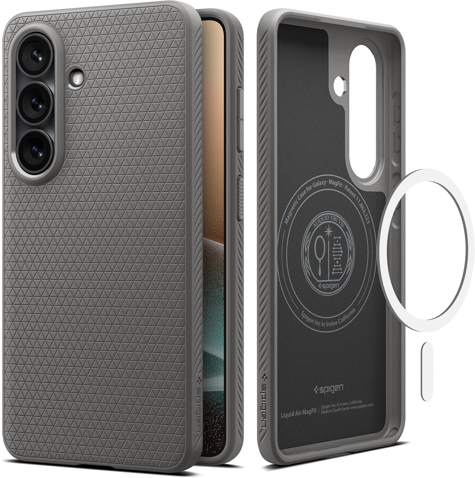 Spigen Liquid Air MagSafe Marble Gray Samsung Galaxy S26
