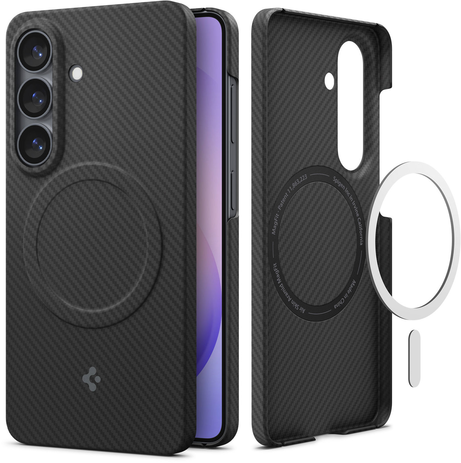 Spigen Air Skin Aramid MagSafe Black Samsung Galaxy S26+
