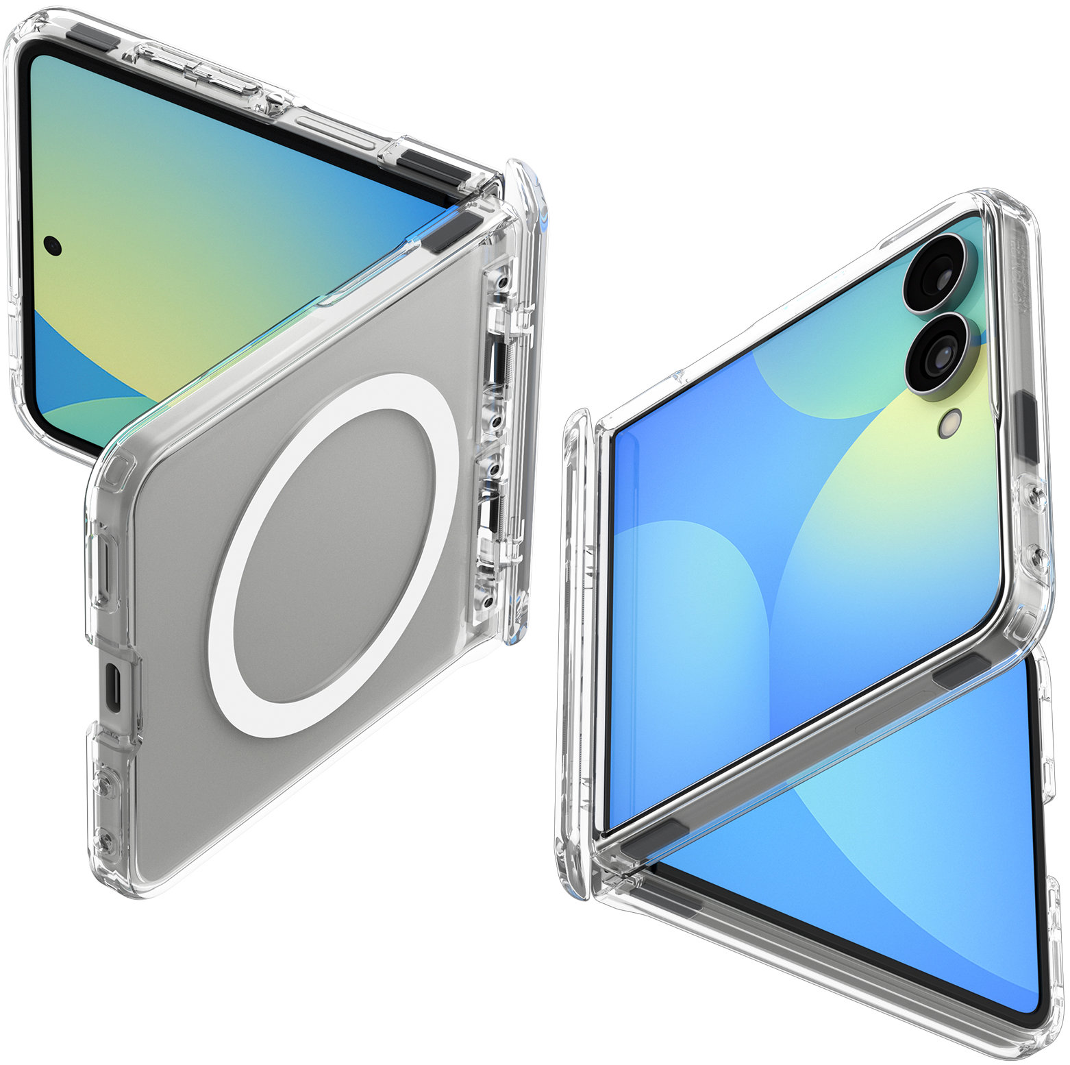 Spigen Ultra Hybrid Pro MagSafe Clear White Samsung Galaxy Z Flip8