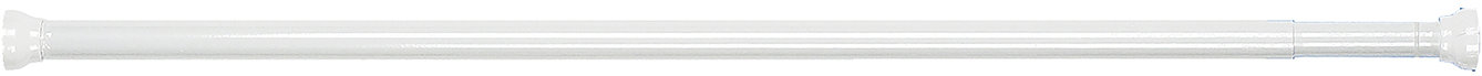 Spirella Tyč na sprchový záves Kreta, biela, hliník, 75 – 125 cm