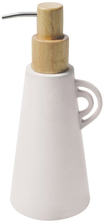 Spirella Keramický dávkovač mýdla Organic, matně bílý