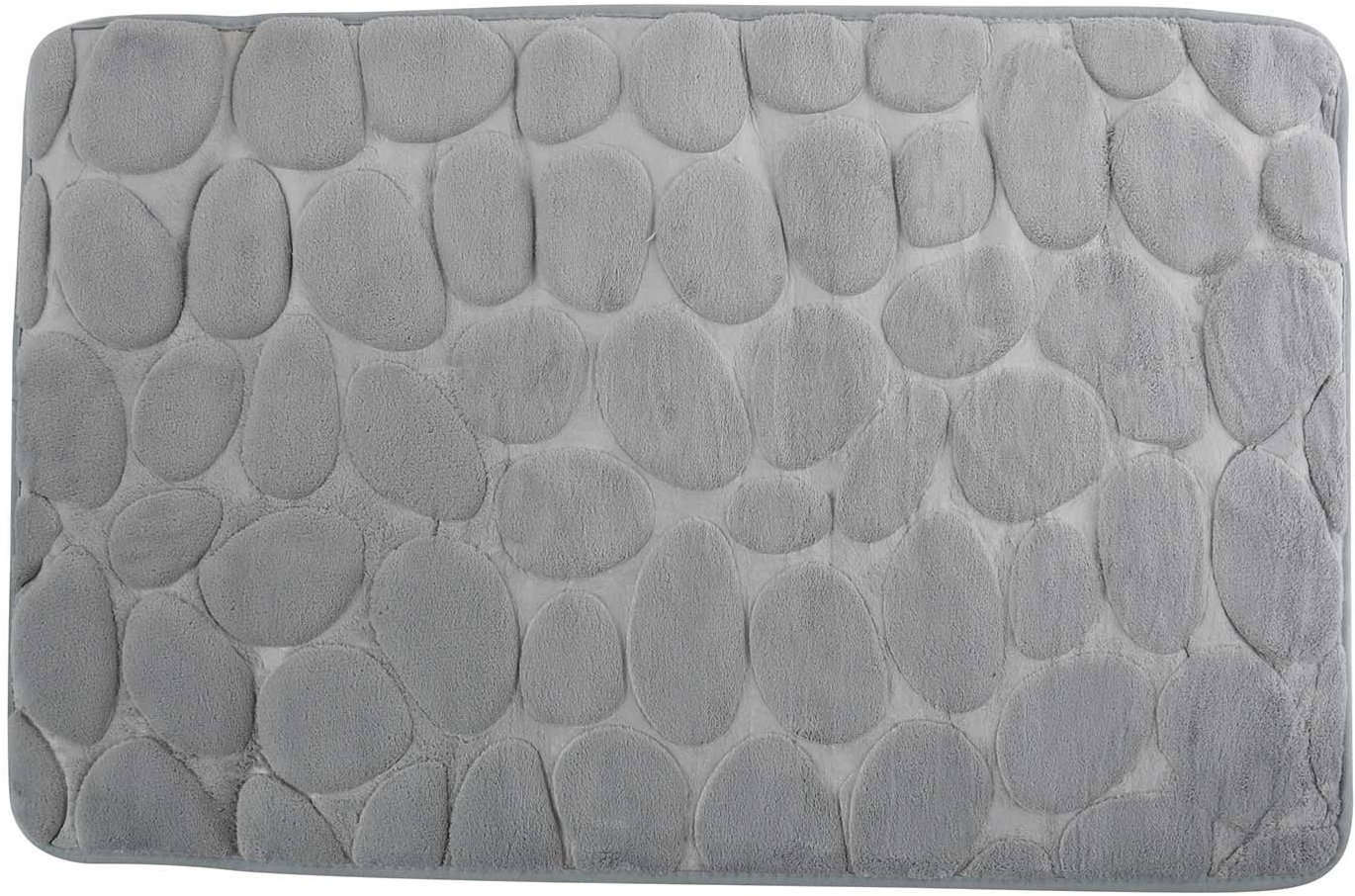 MSV Kúpeľňová predložka Pebbles 40 × 60 cm sivá
