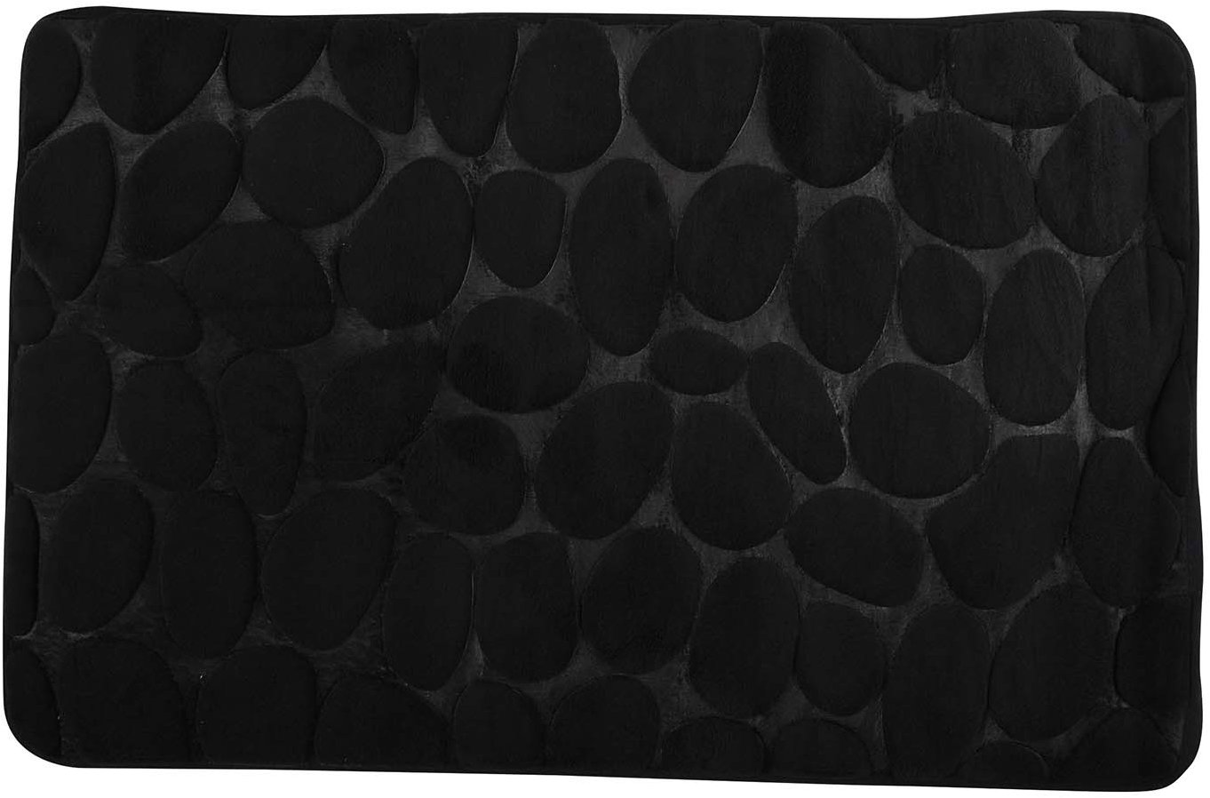 MSV Kúpeľňová predložka Pebbles 40 × 60 cm čierna