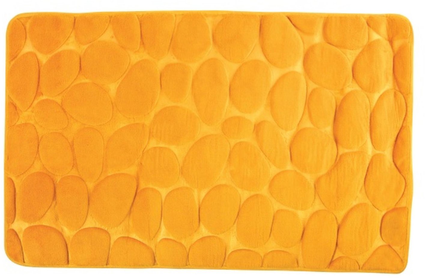 MSV Kúpeľňová predložka Pebbles 40 × 60 cm žltá