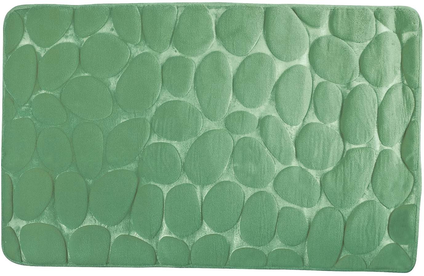 MSV Kúpeľňová predložka Pebbles 40 × 60 cm zelená