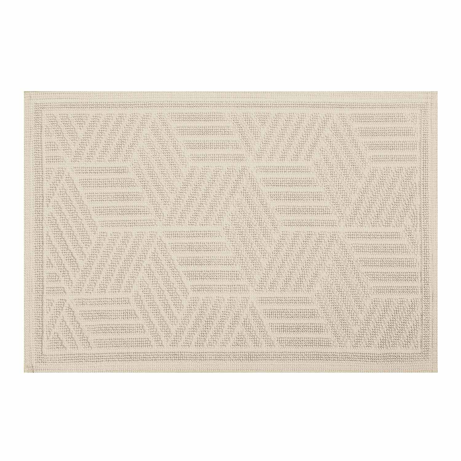 Spirella Kúpeľňová predložka Cubo 50 × 80 cm hnedá