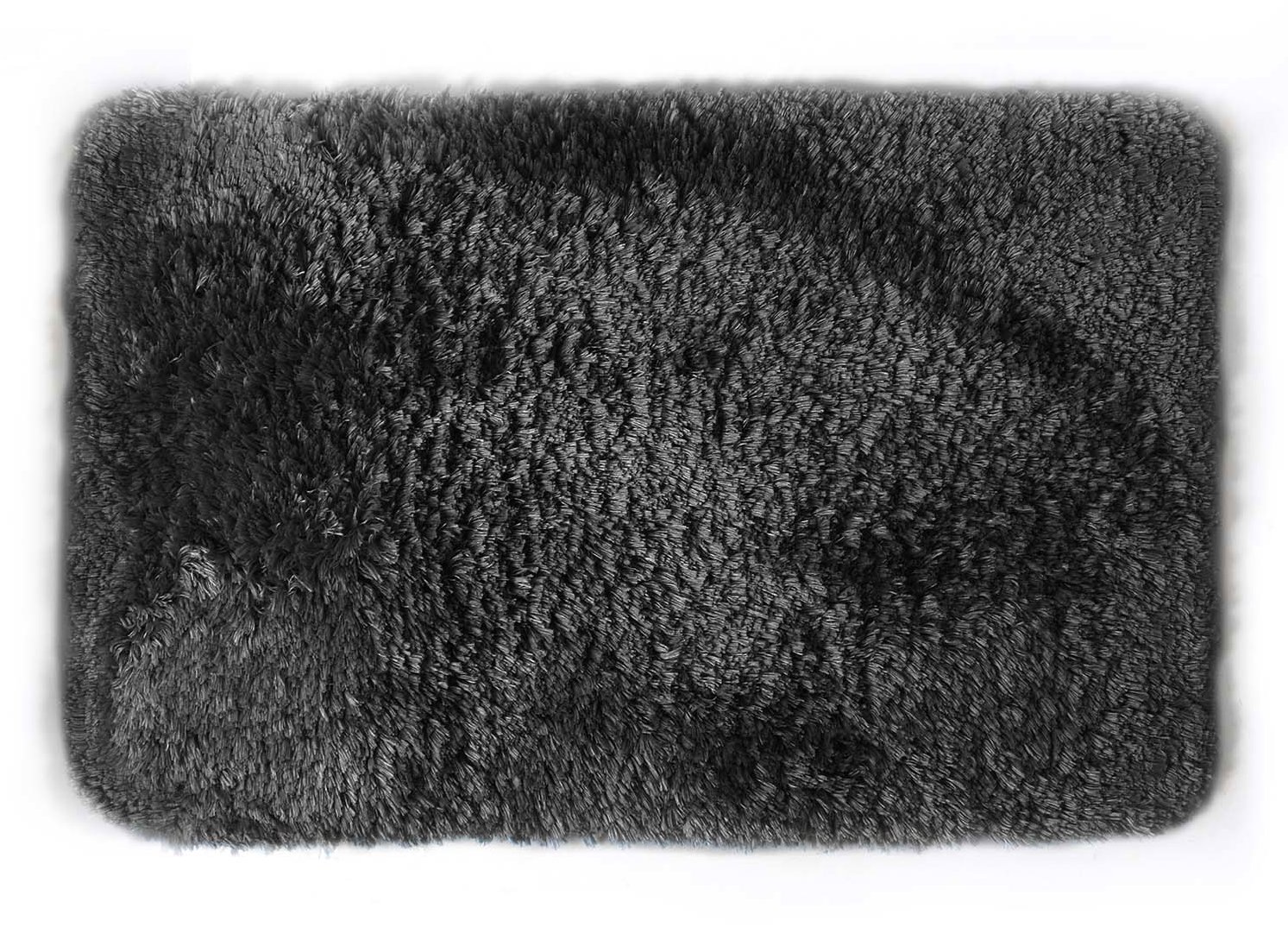 Spirella Kúpeľňová predložka Fino 50 × 80 cm čierna