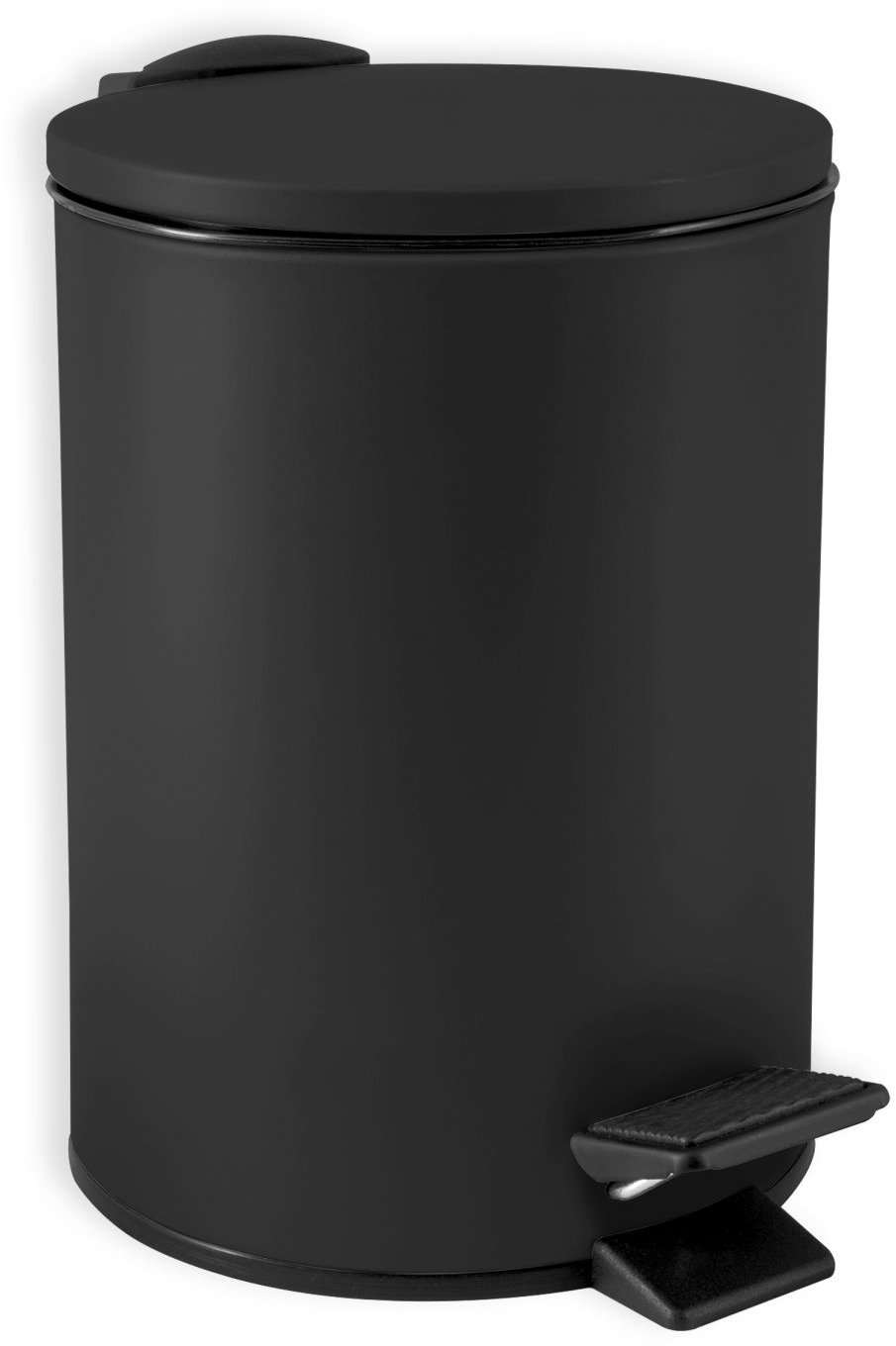 Spirella pedálový odpadkový kôš Adelar, matný čierny, oceľ, 5 l