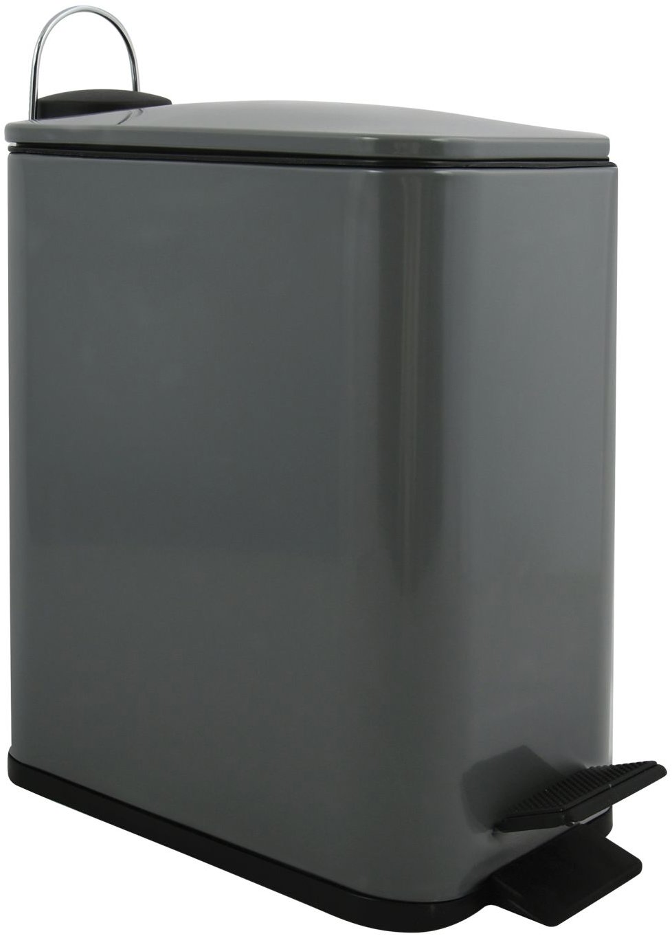 Spirella pedálový odpadkový kôš Erik, matný sivý, oceľ, 5 l