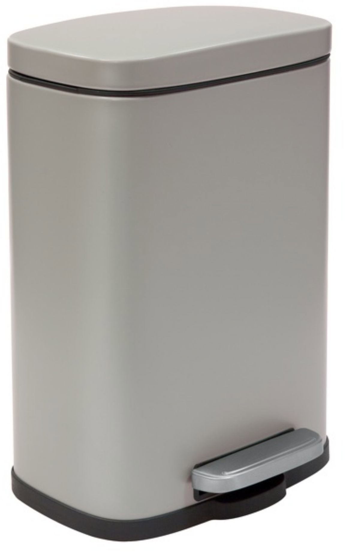 Spirella pedálový odpadkový kôš Akira, matný sivohnedý, oceľ, soft-close, 12 l