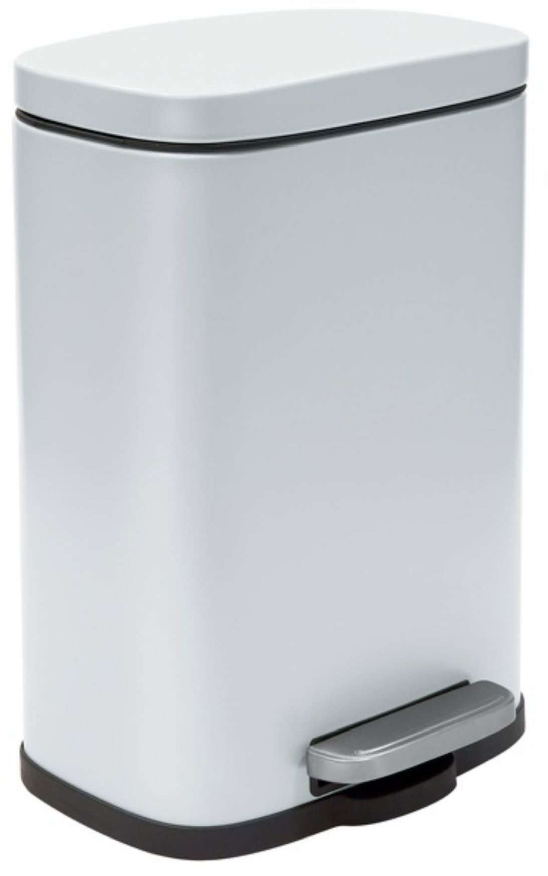 Spirella pedálový odpadkový kôš Akira, matný biely, oceľ, soft-close, 12 l
