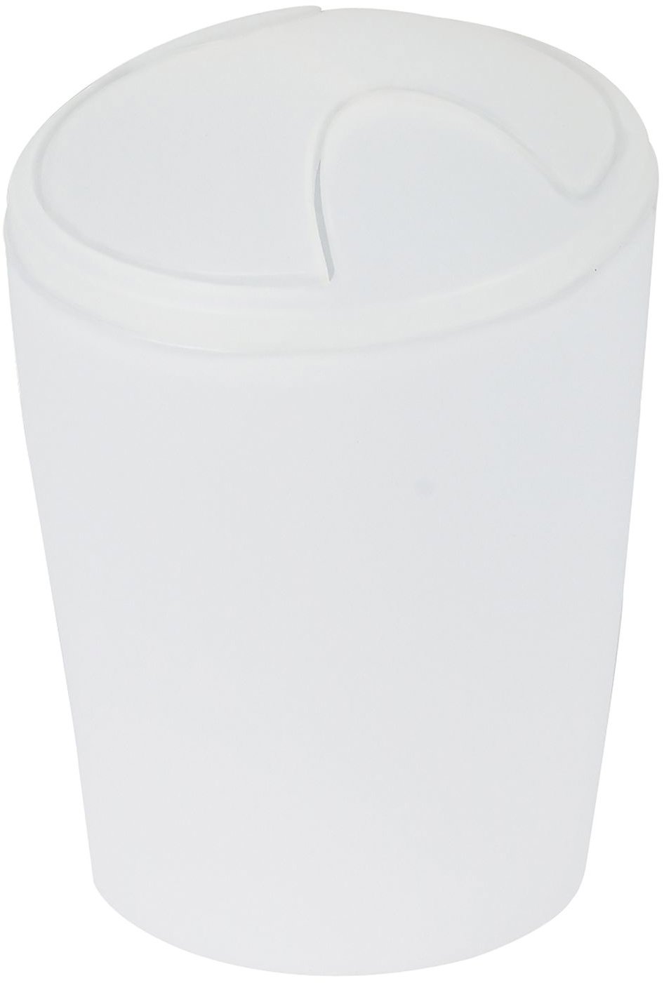 Spirella výklopný odpadkový kôš Move, ľadovo biely, plast, 2 l