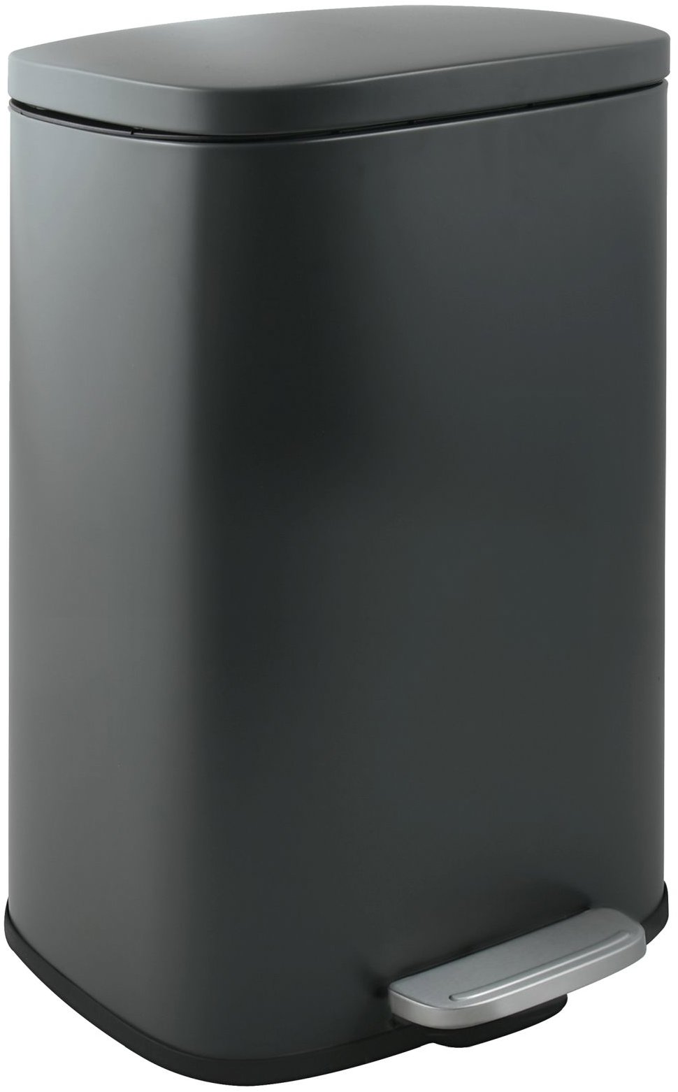 Spirella pedálový odpadkový kôš Akira, matný sivý, oceľ, soft-close, 30 l
