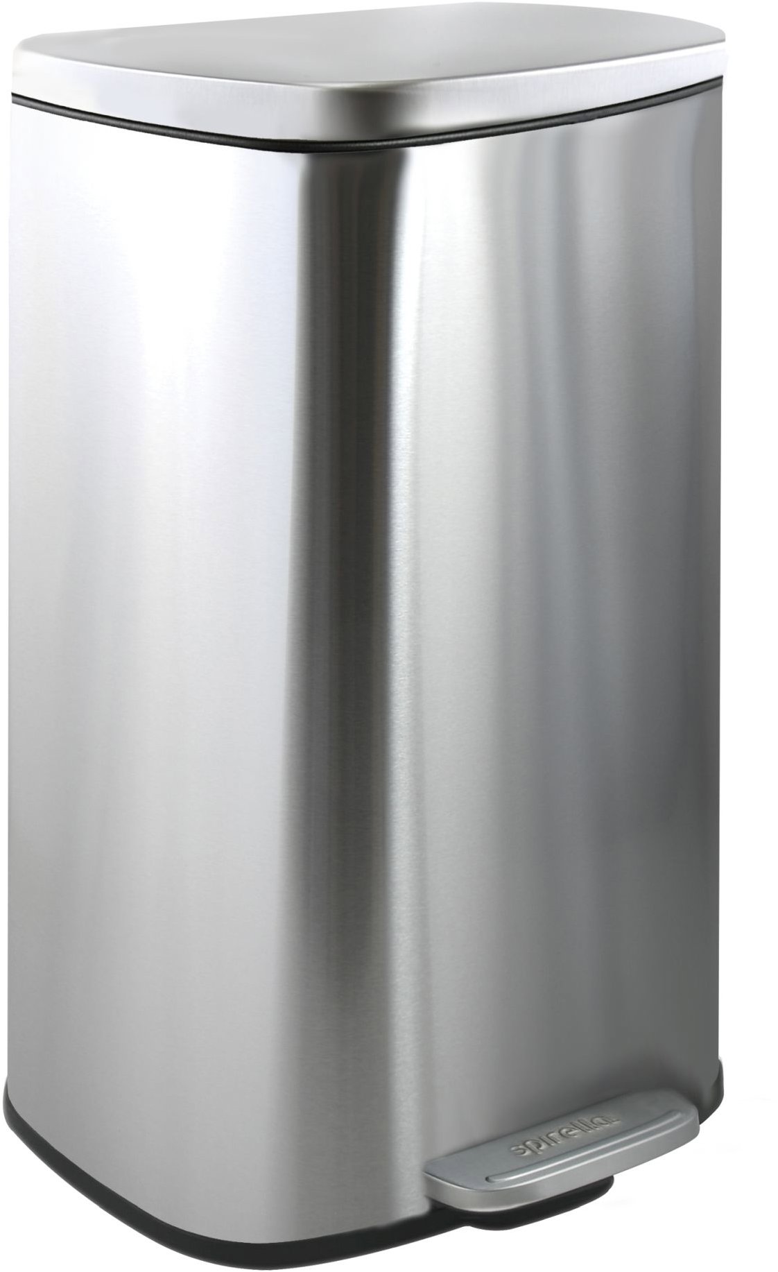 Spirella pedálový odpadkový kôš Akira, brúsená nehrdzavejúca oceľ, soft-close, 30 l