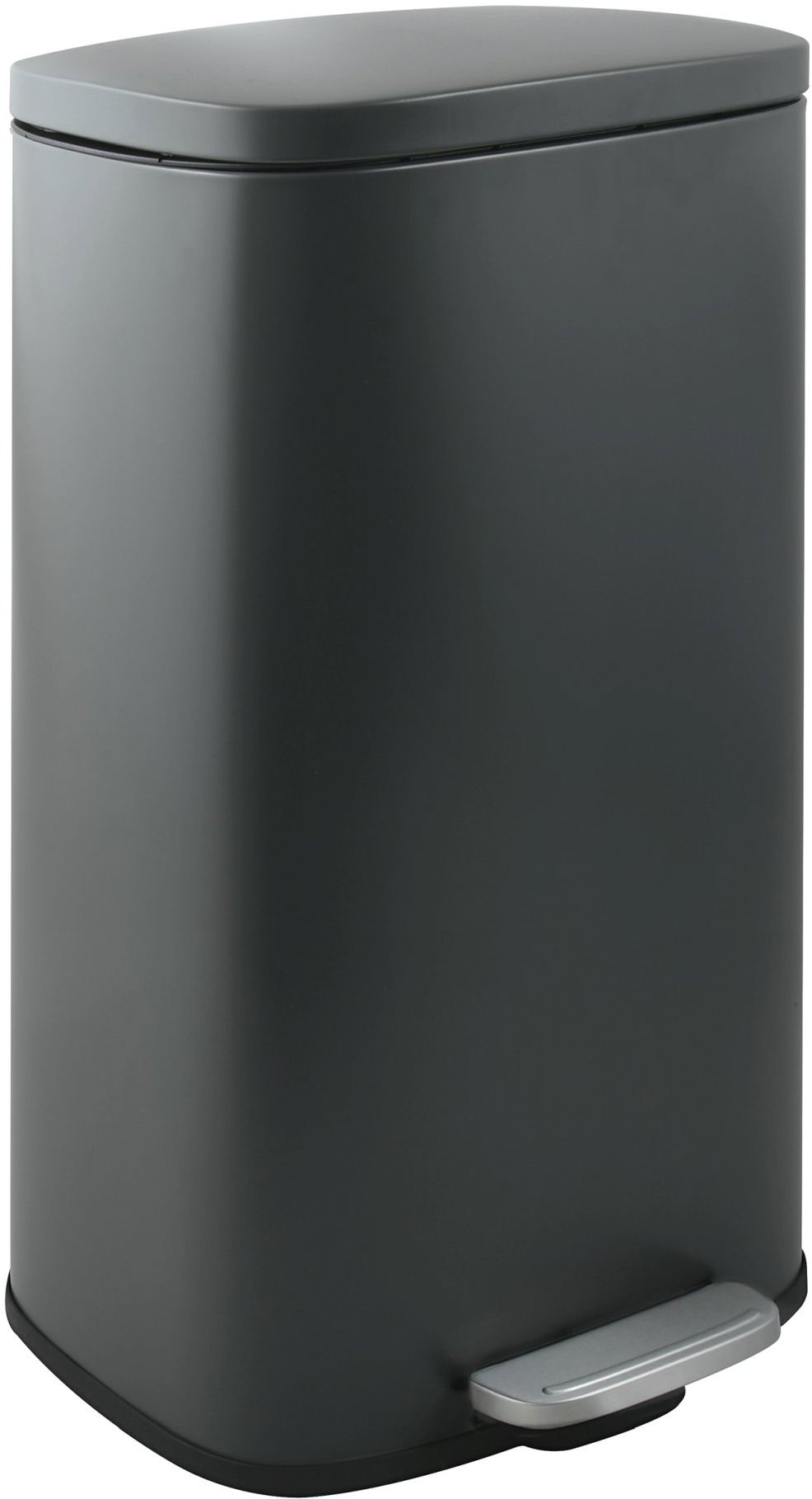 Spirella pedálový odpadkový kôš Akira, matný sivý, oceľ, soft-close, 50 l