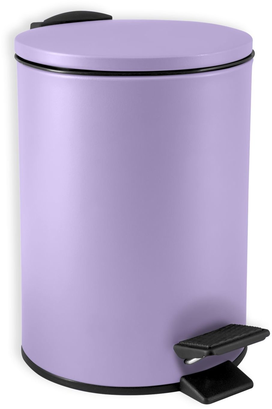 Spirella pedálový odpadkový kôš Adelar, matný fialový, oceľ, 3 l
